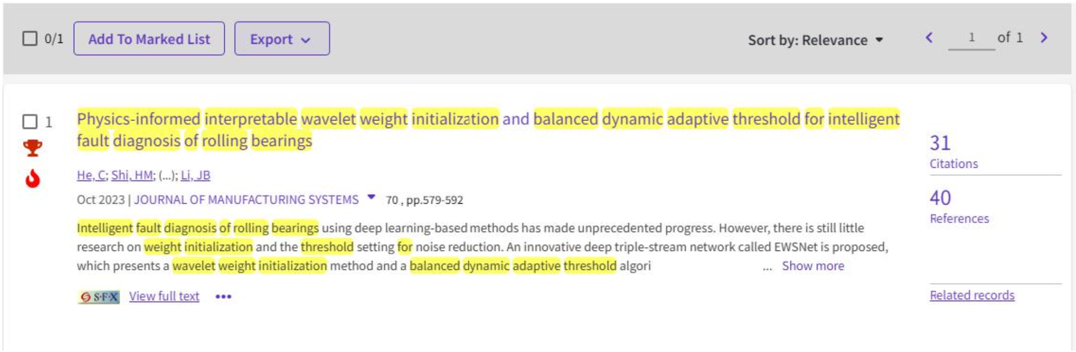 ESI Highly Cited Paper Certificate